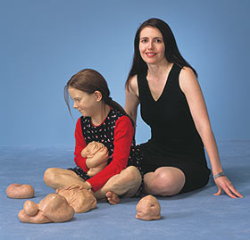 Patricia Piccinini with Still Life with Stem Cells.